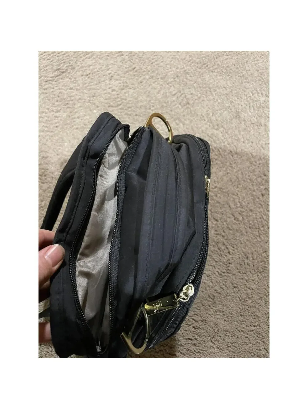 Ju-ju-be Diaper Bag Backpack Queen Of The Nile Black & Gold baby bag
